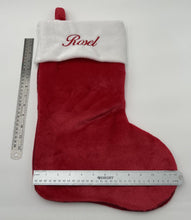 Load image into Gallery viewer, Personalized Premium Red Christmas Stocking - Custom Name, 6 Font Choices | MilShirt