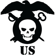 Load image into Gallery viewer, US Army Quartermaster Skull Quarter Zip | MilShirt