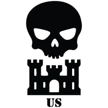 Load image into Gallery viewer, US Army Combat Engineer Skull Quarter Zip | MilShirt