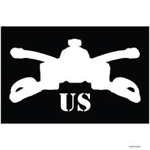 Load image into Gallery viewer, US Army Armor Stencil Art Quarter Zip
